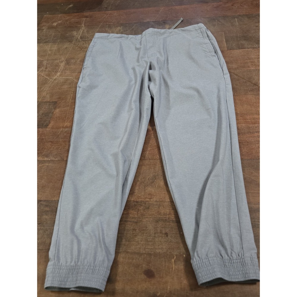 PGA Tour Golf Pants Men's Size XL 38x32 Gray Performance Stretch Tapered Pull On